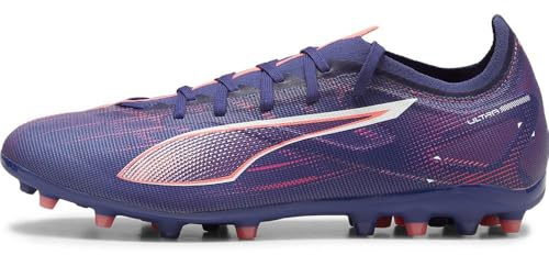 Puma Unisex Adults Ultra 5 Match MG Soccer Shoe, Lapis Lazuli-Puma White-Sunset Glow, 40 EU