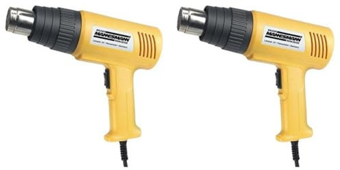 Brüder Mannesmann M49500 Heissluftgebläse 2000 W, 4-tlg, 230 V || 50Hz (Packung mit 2)