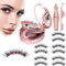 wintfarm Set di ciglia magnetiche finte (5 paia) con eyeliner, ciglia magnetiche, ciglia finte artificiali, effetto magnetico, naturale, specchio riutilizzabile gratuito (5 paia)
