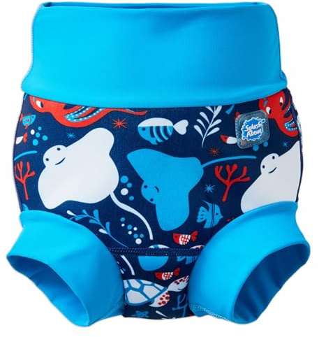Splash About Happy Nappy Duo Pannolino da Nuoto Riutilizzabile, Under The Sea, 6-12 Mesi