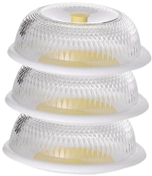 LeeQinersw Alzata per torta con coperchio, piatto da portata, 3 strati, multiuso, espositore per piatti da portata per dolci, cupcake e dessert, Bianco