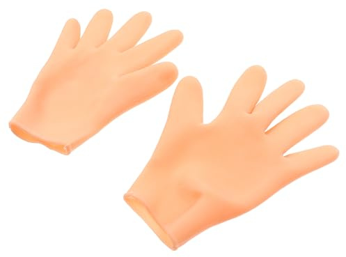 Guantes Hidratantes Impermeables Sebs Beige, 1 Par para Cuidado de Manos | Guantes Hidratantes para Manos, Exfoliantes, Cómodos y Flexibles, para Spa de Manos
