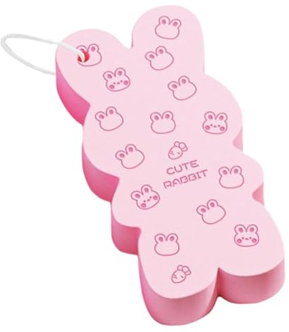 Éponge de bain, gant de toilette en forme de lapin mignon | Éponge à récurer le corps pour hommes, femmes, garçons, filles, adolescents, épouse, mari, fils, fille, famille, amis, collègues, voyage