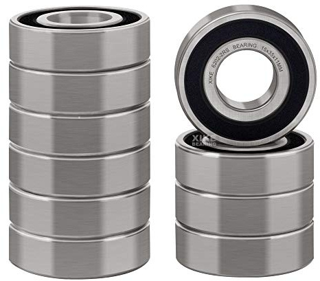 XiKe 10er-Set 6202-2RS 15x35x11mm Kugellager aus 100Cr6-Stahl | Vorgeschmiert, leiser Lauf, ABEC-3-Klasse, beidseitige Gummidichtung – für anspruchsvolle Einsatzbedingungen ausgelegt