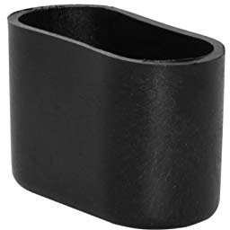 Flyshop Stuhlbeinkappen, oval 18 x 40mm, Schwarz, 8 Stück