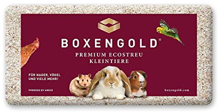 Boxengold Einstreu Kleintiereinstreu Premium Ecostreu Kleintiere 20 kg Tiereinstreu | Grundpreis (1,22 €/kg)