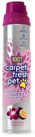 1001 Carpet Fresh, No Bleach, Woolsafe Approved, Thai Orchid & Passion Fruit 300ml (2 x 300ml)