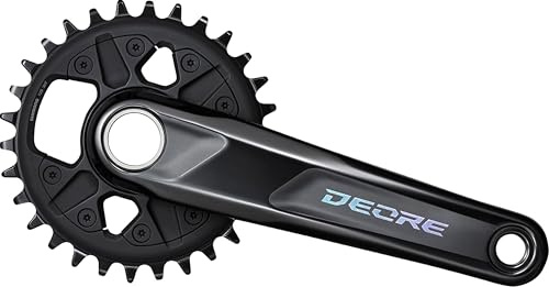 SHIMANO DEORE FC-M6120-1 12-Fach Kurbelgarnitur, Black, 165 mm