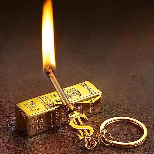 Porte-clés Permanent en Silex, Briquet au kérosène 10000 Fois réutilisable, Porte-clés étanche, Briquet à Huile, briquets froids, Survie des allumettes d'urgence EDC (sans Carburant).