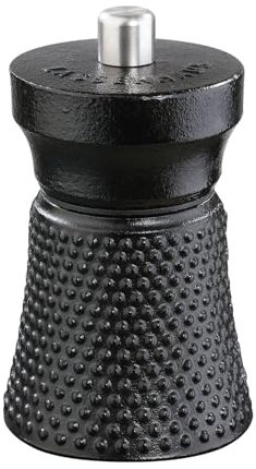 Zassenhaus Macinapepe WORKER | ghisa | macina in ceramica ad alte prestazioni | grado di macinazione regolabile | anche per sale, erbe secche e altro ancora | Altezza: 10,0 cm | Ø 6,0 cm