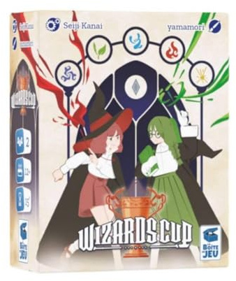 Wizards Cup – Strategisches Gesellschaftsspiel für 2 Spieler – Kartenspiel – taktisches Duell – ab 12 Jahren – Reflexion – Taschenformat – Die Spielbox Blackrock Games