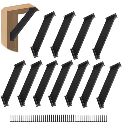 Nrspp 12 Stück 45-Grad-Winkelhalterung für Pergola | Robuste Holzpfosten und Balkenverbinder für Holzkonstruktionen wie Pavillons, Baumhäuser, Hütten und Terrassen