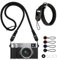 LURICO Tracolla Macchina Fotografica con 4 Sgancio Rapido, Set di Tracolla Fotocamera e Cinturino da Polso, Cinturino per fotocamera per Polsi Diversi, Cinghia per Fotocamera per DSLR/SLR