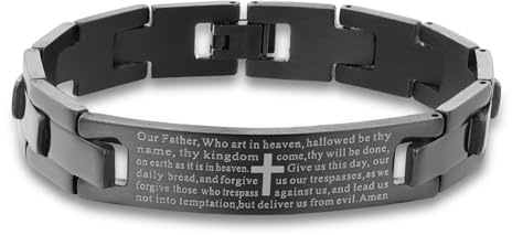 Manfnee Stainless Steel Bracelet Punk Rock Chain Wrist Belt Link Bracelets Solid Chunky Link Jewelry