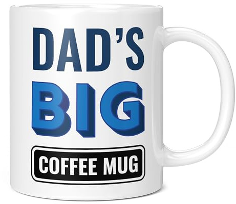 Mug Monster - Dad's Big Coffee Mug, Father's Day Gift, Birthday Present for Dad, Giant Mugs for Men, Huge Cup Hot Drinks, Oversized Coffee Cup, Extra Large Ceramic Gift