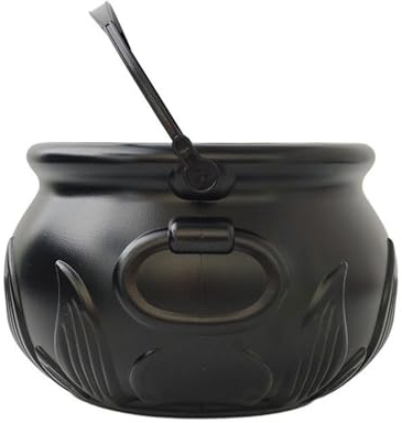 Halloween Witches Cauldron, Decorative Candy Bowl, Witch Cauldron Pot Bucket, Trick or Treat, for Cooking Outside Kitchen Home Table Party Yard Halloween Display