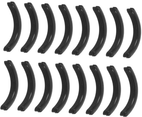 Silikagel Wimpernzangenkissen Schwarz Nachfüllpackung 16 Stück, Waschbar | Ersatzpads für Wimpernzange, Leicht zu Wechseln, Schonend für Wimpern, Passend für Tägliche Pflege