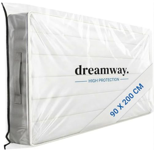 Dreamway - Schutzbezug aus Kunststoff für Matratze 90 x 200 cm | Waterproof and Tearproof Storage Bag - for Moving, Storage and Transport