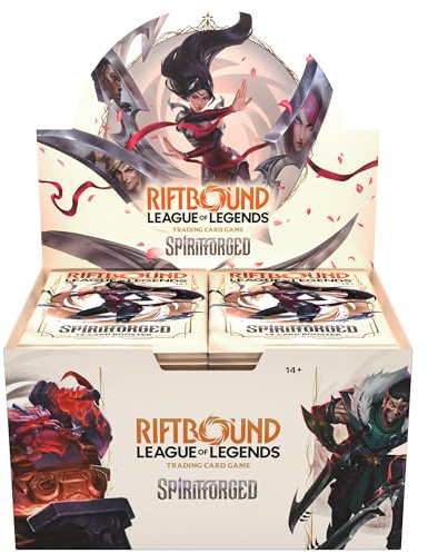 Riftbound: League of Legends TCG Spiritforged - Booster Display - 24 Paquetes de Refuerzo (14 Cartas EA), Juego de Cartas coleccionables de construcción de mazos, Surtido al Azar