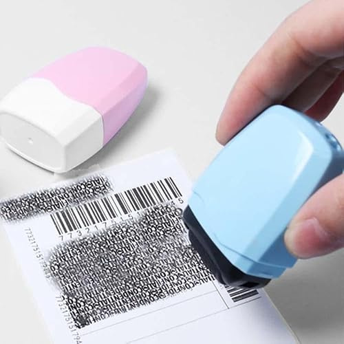 Identity Theft Protection Roller Stamp, 1 Count Confidential Roller Stamp, Anti Theft, Privacy & Security Stamp, Designed for ID Blackout Security