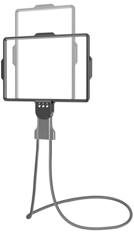 Large 5X Rechargeable Magnifying Glass with Lights, Hands Free Neck Wear Magnifier for Reading, Full Page Book Magnifier for Seniors Low Vision Elderly (Grey)