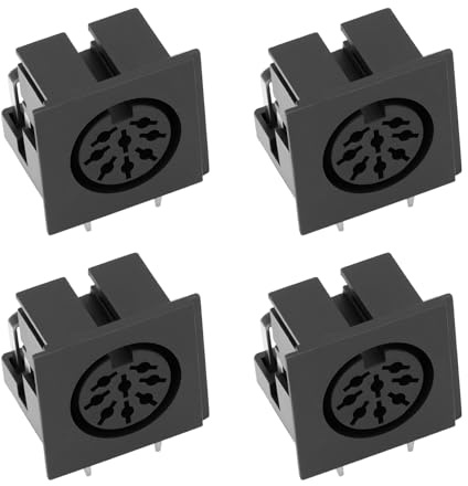 OTOTEC 4 Stück 8-polige DIN-Buchsen-Steckverbinder LN0507 für Audiosignale In Industrieanlagen Ohne Schirmung