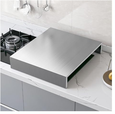 SHAARI Plaque De Recouvrement Pour Cuisinière À Gaz, Support En Acier Inoxydable Résistant Aux Rayures, Agrandissez Votre Cuisine(35x45x9cm,1.6mm)