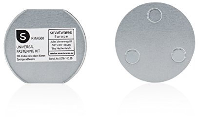 Smartwares Magenthalter für Rauchmelder/6 cm Ø/Magnetbefestigung für Rauchmelder, RMAG60, 10.100.55 RMAG60, 6 cm Durchmesser(1er Set)
