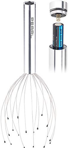 PEARL Kopfmassagegerät: Vibrations-Kopfmassage-Gerät mit 18 Armen & Wohlfühl-Noppen (Kopfmassagegerät Vibration, elektrisch, Schneebesen)