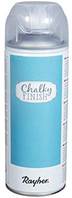 Rayher 34371392 Chalky Finish Farbspray, indisch türkis, Spraydose 400 ml, Kreidefarbe auf Wasserbasis, ultra-matt, schnelltrocknend, wetterbeständig, für Shabby-Chic, Vintage und Landhaus-Stil-Looks