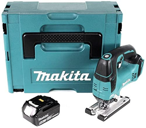 Makita DJV182T1J Scie sauteuse 135mm BL 18V LXT + 1 batterie 18V 5Ah Li-ion BL1850B + coffret Makpac