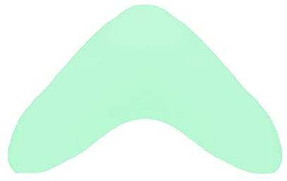 Dukal | Bezug für Bumerangkissen/Lesekissen | aus hochwertigem DOPPEL-Jersey | 100% Baumwolle | Farbe: Mint