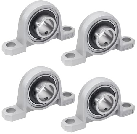 NAKUPENDA 4 stycken höljslager, vertikala stålager, lagerbock, kullager, lagerbock, axellager, våglager för axelmaskin, 3D-skrivare (20 mm innerdiameter)
