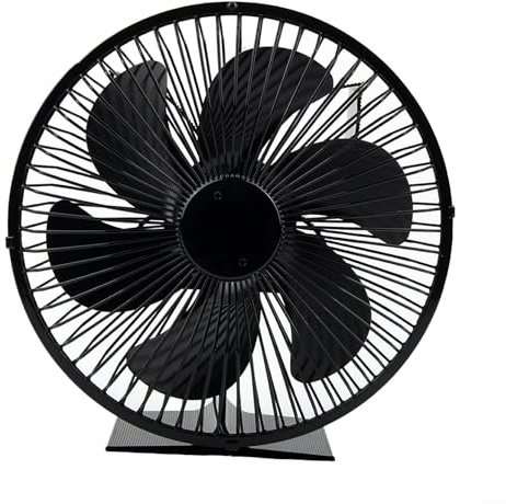 SPORTARC Kaminventilator 6 Flügel mit Schutzhülle Kaminventilator Thermische Leistung Kaminventilator Energiesparende Kaminofenventilatoren