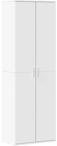 vidaXL Highboard Weiß 60x35x180 cm Holzwerkstoff