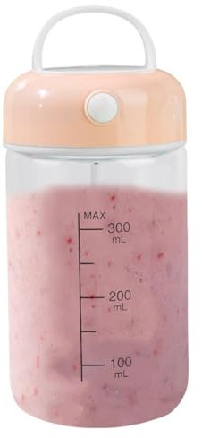 Wpsagek Taza mezcladora de proteínas, potente taza mezcladora eléctrica de 380 ml, bonita taza agitadora a pilas, taza agitadora de grado alimenticio para leche de soja, leche en polvo
