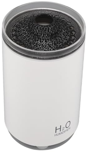Duftdiffusor, Weißer Farbverlauf, Lichtflamme, Luftbefeuchter, USB-Aufladung, 250 Ml, für Zuhause, Büro, Reisen