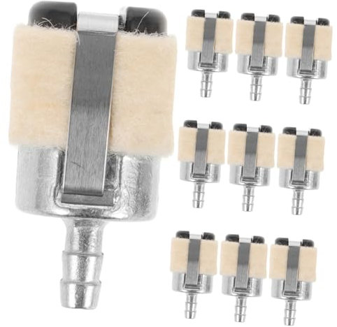 OFFSCH Filtro Carburante Per Motosega e Decespugliatore Set Da 10 Pezzi Sostituibile Alta Filtrazione in Metallo e Accessorio Per Utensili Da Giardino