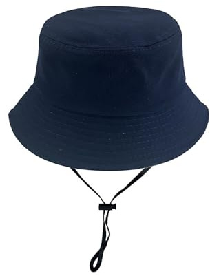 Tour de tête Chapeau de pêcheur pour enfants Chapeau de bassin à plaque lumineuse de couleur unie Chapeau pour enfants en coton réglable pour les garçons et les filles Cloche Été Costume De Surfeuse