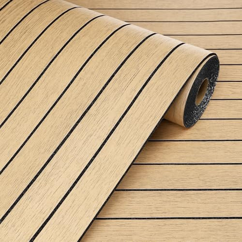 Livelynine Grueso Papel Pintado Autoadhesivo Listones Madera Natural 30CMx5M Vinilo Adhesivo Pared Dormitorio Habitación Comedor Papel Pared Adhesivo Lamas Madera Roble Marron Paneles Decorativos