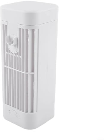 HomeVortex for mini Portable Air Conditioner USB Cooling Fan Desktop Air Cooler With Night Light 3 Settings For Office Bedroom(3600mAh)