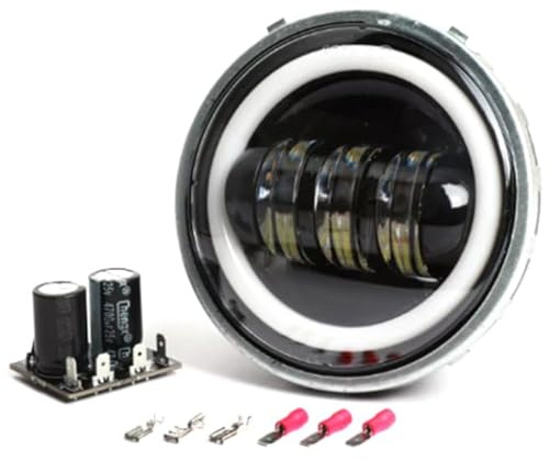 LED-Scheinwerfer vorne kompatibel mit Vespa 50 N L R S 6V-12V 6000K 7000 LUMENS