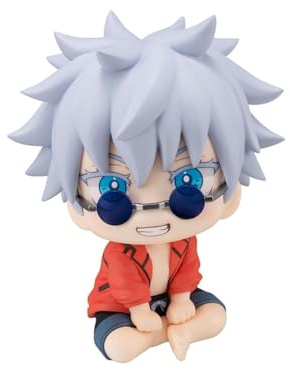 JJK Gojo Satoru Figura Anime Fushigura Megumi Figure Modello, Mini Geto Suguru Sculpture Look Up Figurine Statua Computer Case Cake Desktop Decoration Regalo da collezione 12 cm