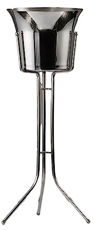 Seau à glace pour bar à domicile, seau à glace à vin en acier inoxydable avec support en acier, refroidisseur à vin sur pied, ustensiles de cuisine et de bar, accessoires pour boissons et refroidiss