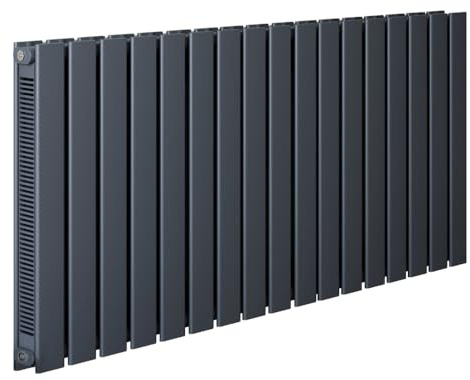MILANO Anthracite Horizontal Double Flat Panel Convector Radiator 600x1190