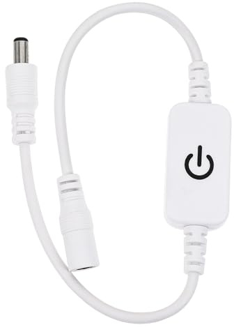 SAFIGLE Variateur Tactile LED 12V pour Bande Lumineuse Dc Contrôleur Tactile Pratique Blanc Capteur Intelligent Compatible Éclairage LED Faible Puissance pour Éclairage Domestique et