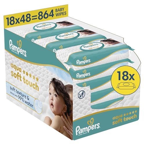 Pampers Feuchte Tücher Aqua Soft touch 18x - 864 Stück