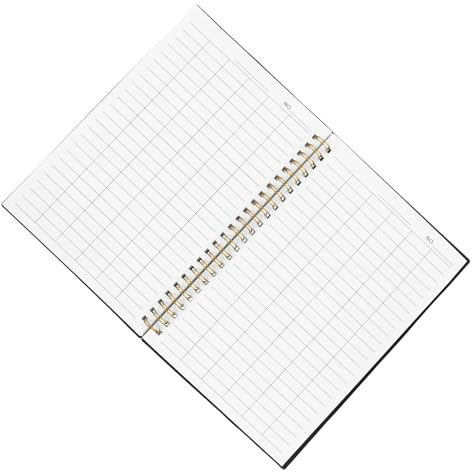 SUPVOX Carnet de Gestion Financière avec Pages Lignées Vierges – Grand Livre Comptable pour Petites Entreprises – Organisateur D’inventaire Polyvalent pour Bureau, Entrepôt et Suivi