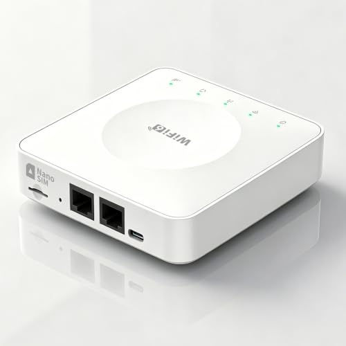 Seravynn Tragbarer WiFi 6 4G Router Dualband Hotspot Unterstützt 32 Geräte USB‑C WPA3 EU-SIM kompatibel Integrierte Antennen für Homeoffice Camping