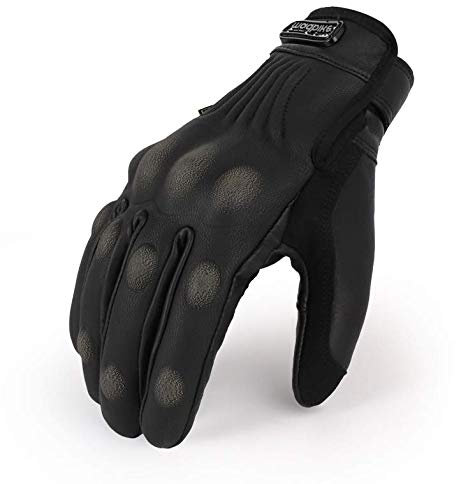Riloer Motorradhandschuhe Streetbike Vollfinger Winterhandschuhe Motorrad Motocross Sporthandschuhe Berührungserkennung Warme wasserdichte Motorradhandschuhe XL